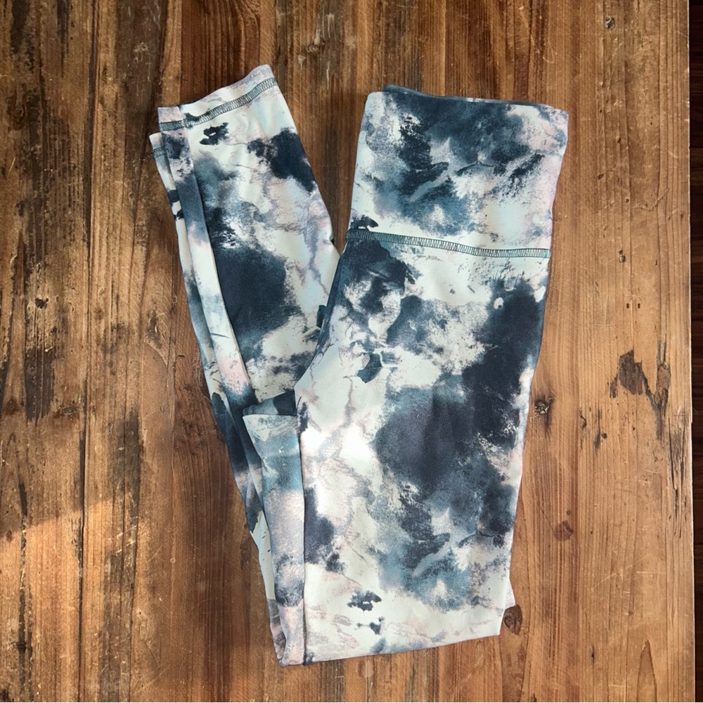 Balance Collection Green Marble High Rise Leggings